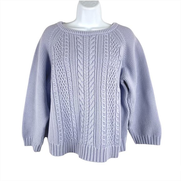 J. Crew Sweaters - J Crew Sweater Cotton Cable Knit Women's Large